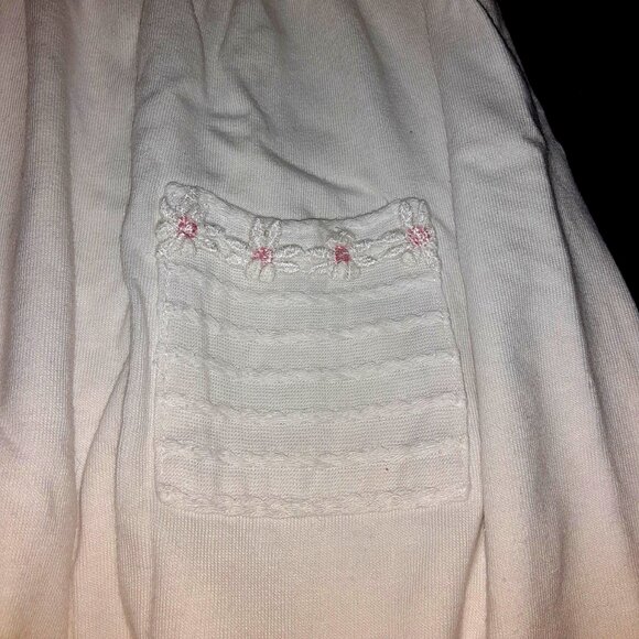 Girls Easter clothes size 4t white short sleeve spring summer comfortable dress - Picture 3 of 5